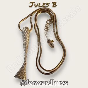 Bundle Sale 3 for $15 | Jules B Necklace: Gold Tone with Clear Rhinestone